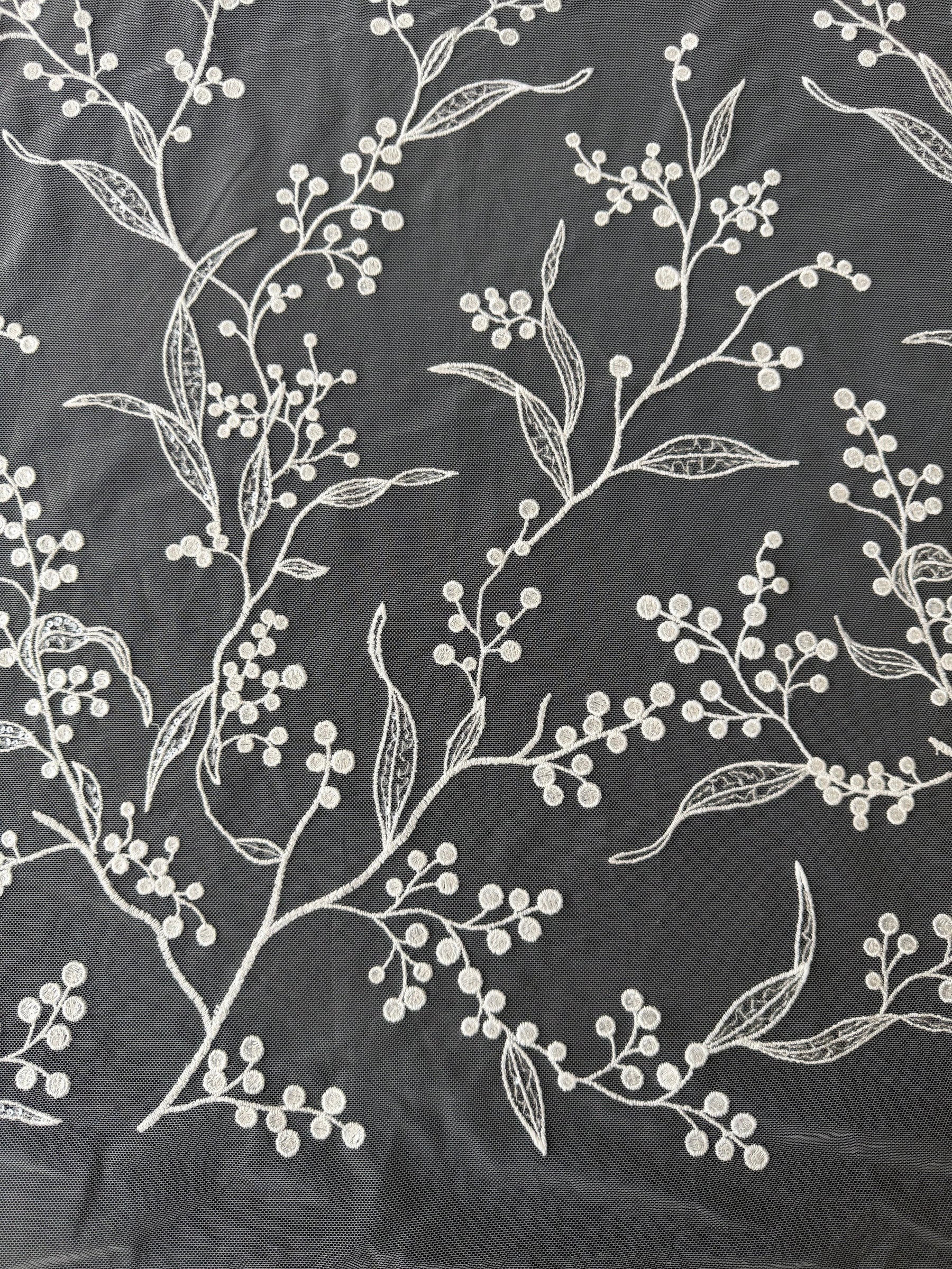 Ivory Embroidered Lace - Howard