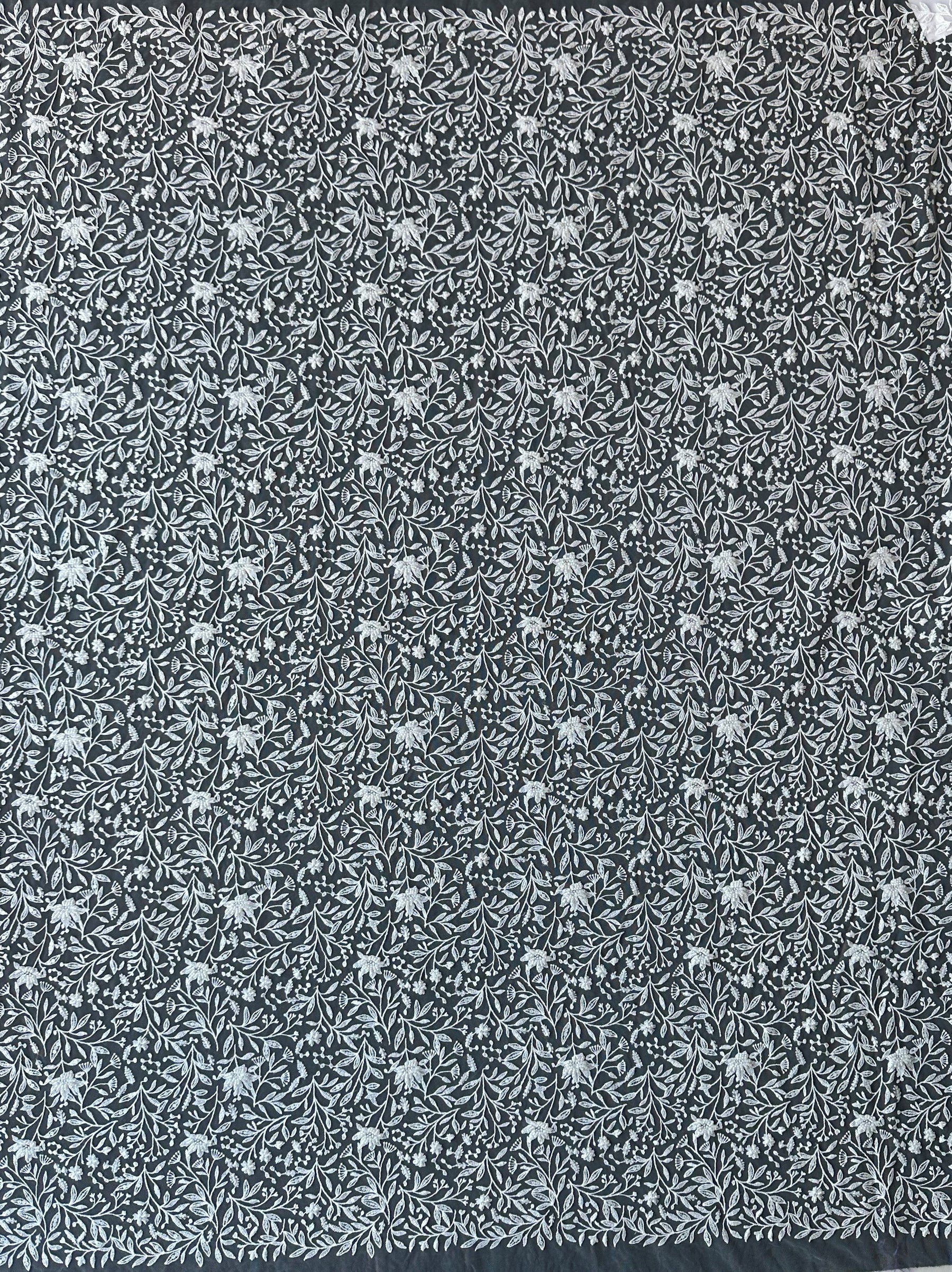 Ivory Beaded Embroidery Lace - Minka