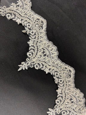 Ivory Beaded Lace Trim - Hannah (CF)