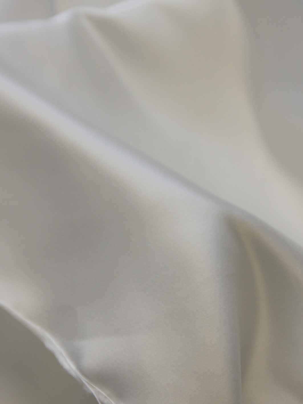 White Silk Heavy Crepe Satin - Sublime