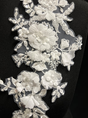 Ivory Bridal Lace Appliques - Helianthus
