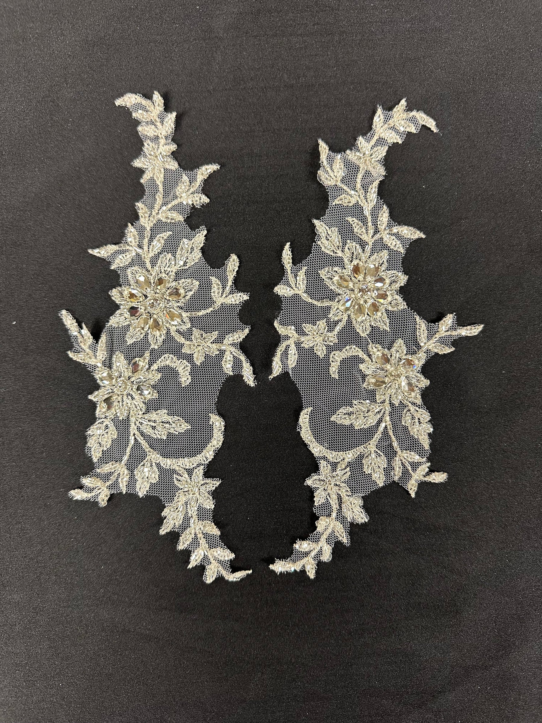 Crystal and Sequin Embellished Appliques - Fame