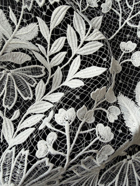 Ivory Sequin Bridal Lace - EB3049