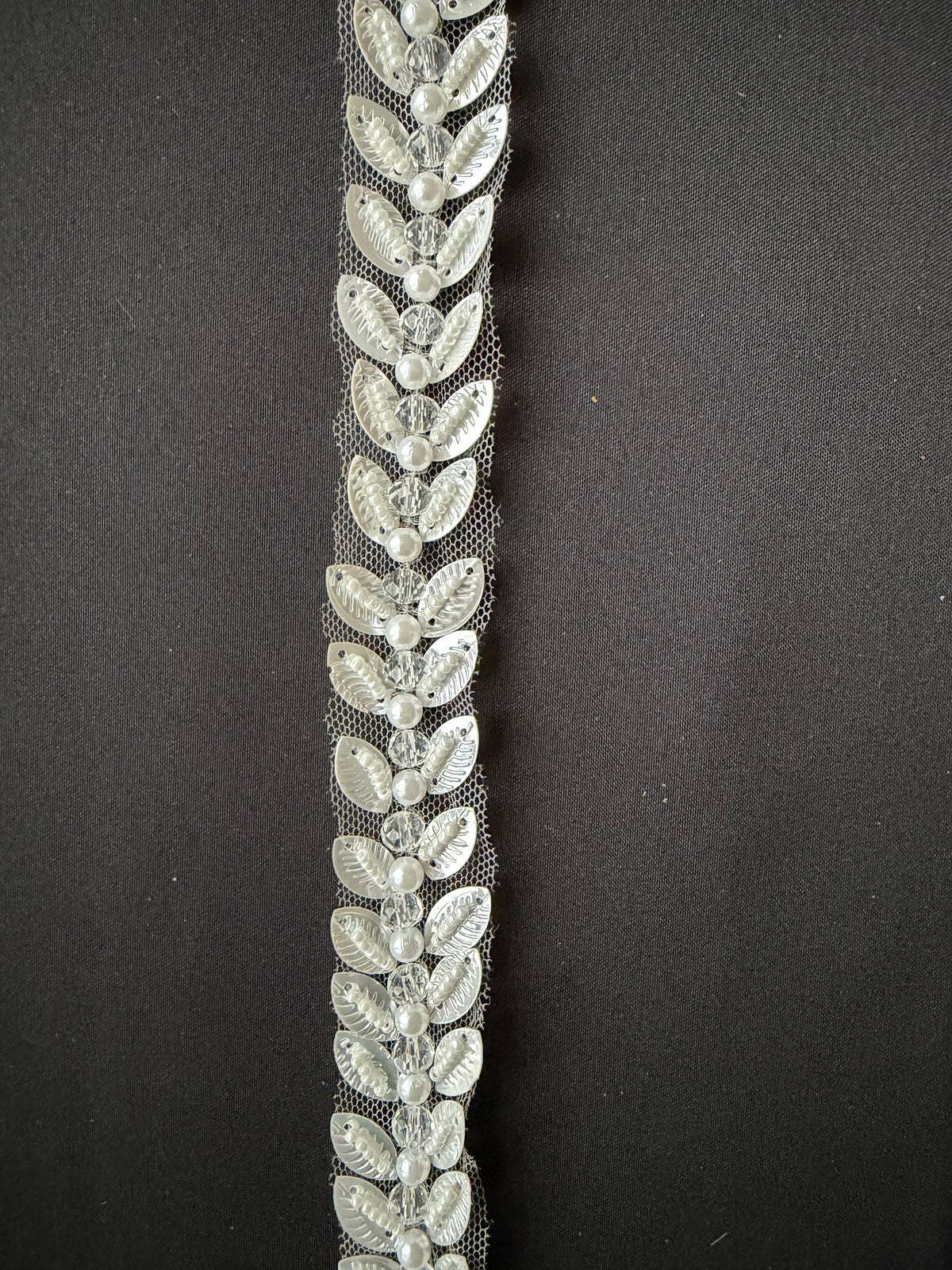 Ivory Beaded Dress Trim - EH2038