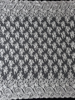 Ivory Corded Chantilly Lace - Beckina