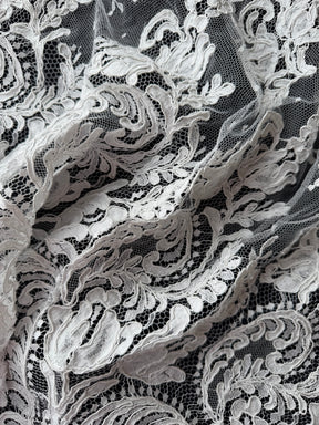 Ivory Corded Chantilly Lace - Beckina
