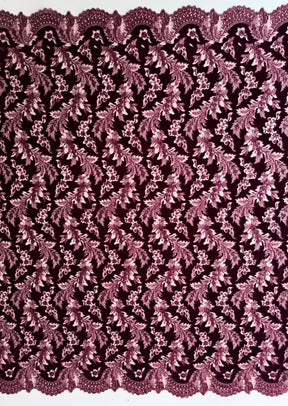 Wine 3D Velvet Lace - EB3023