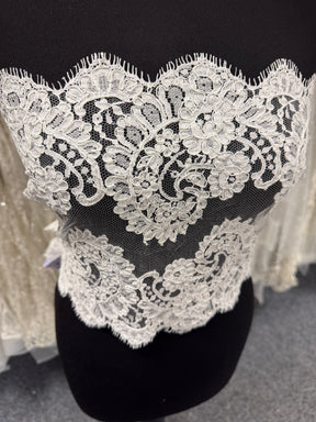 Ivory Corded Chantilly Lace Trim – Sudaba