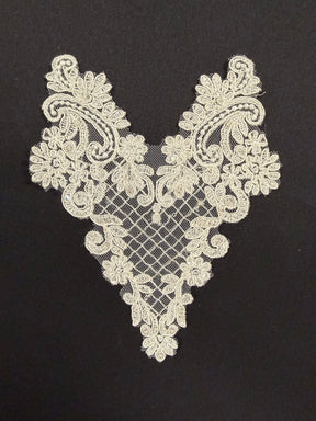 Ivory Sequin Applique - T897