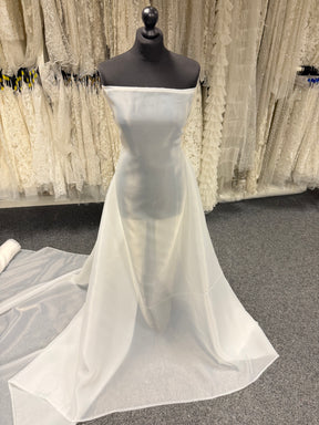 Ivory Polyester Satin Organza - PB2005