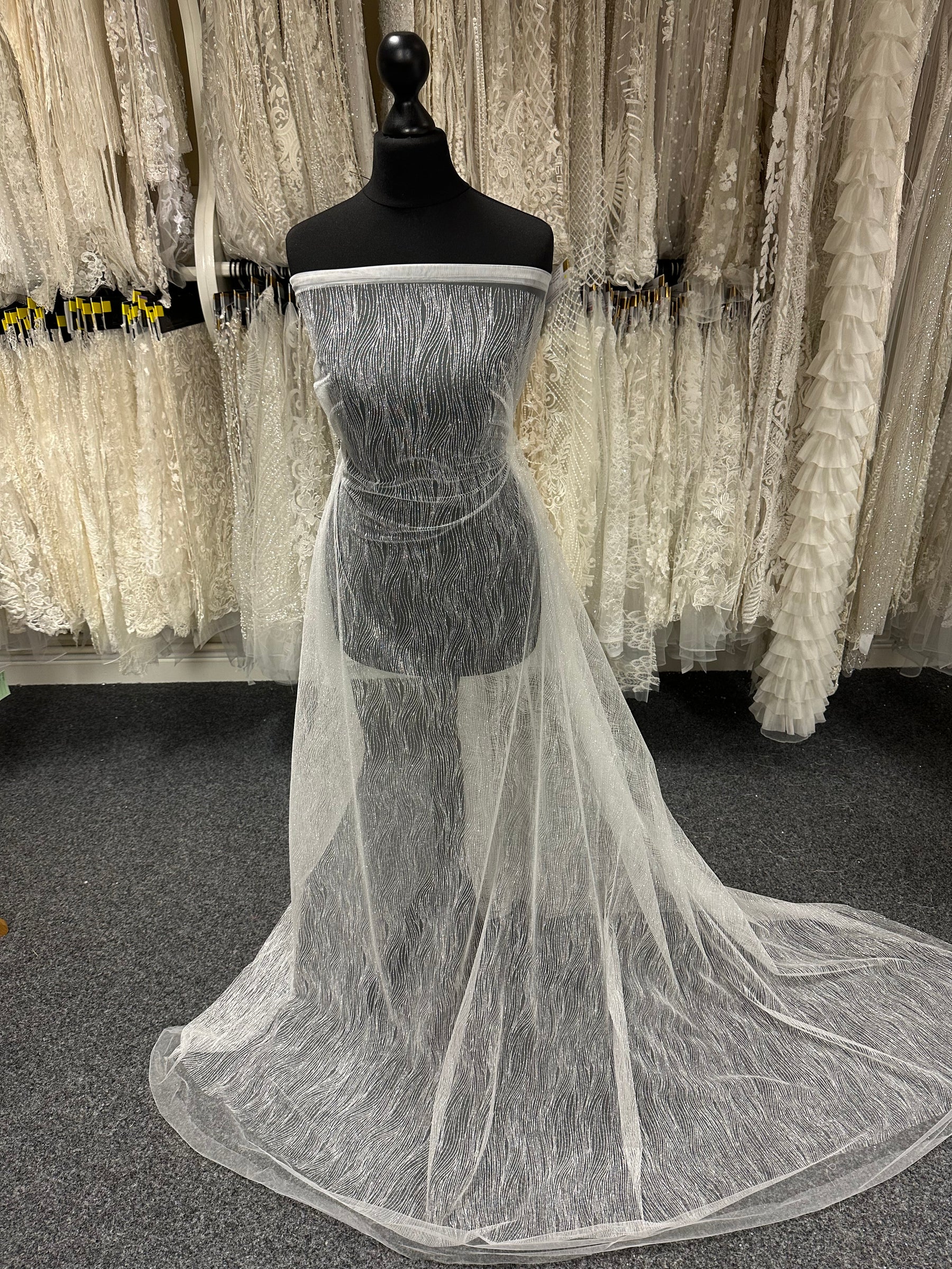 Ivory Glitter Tulle - Rafa
