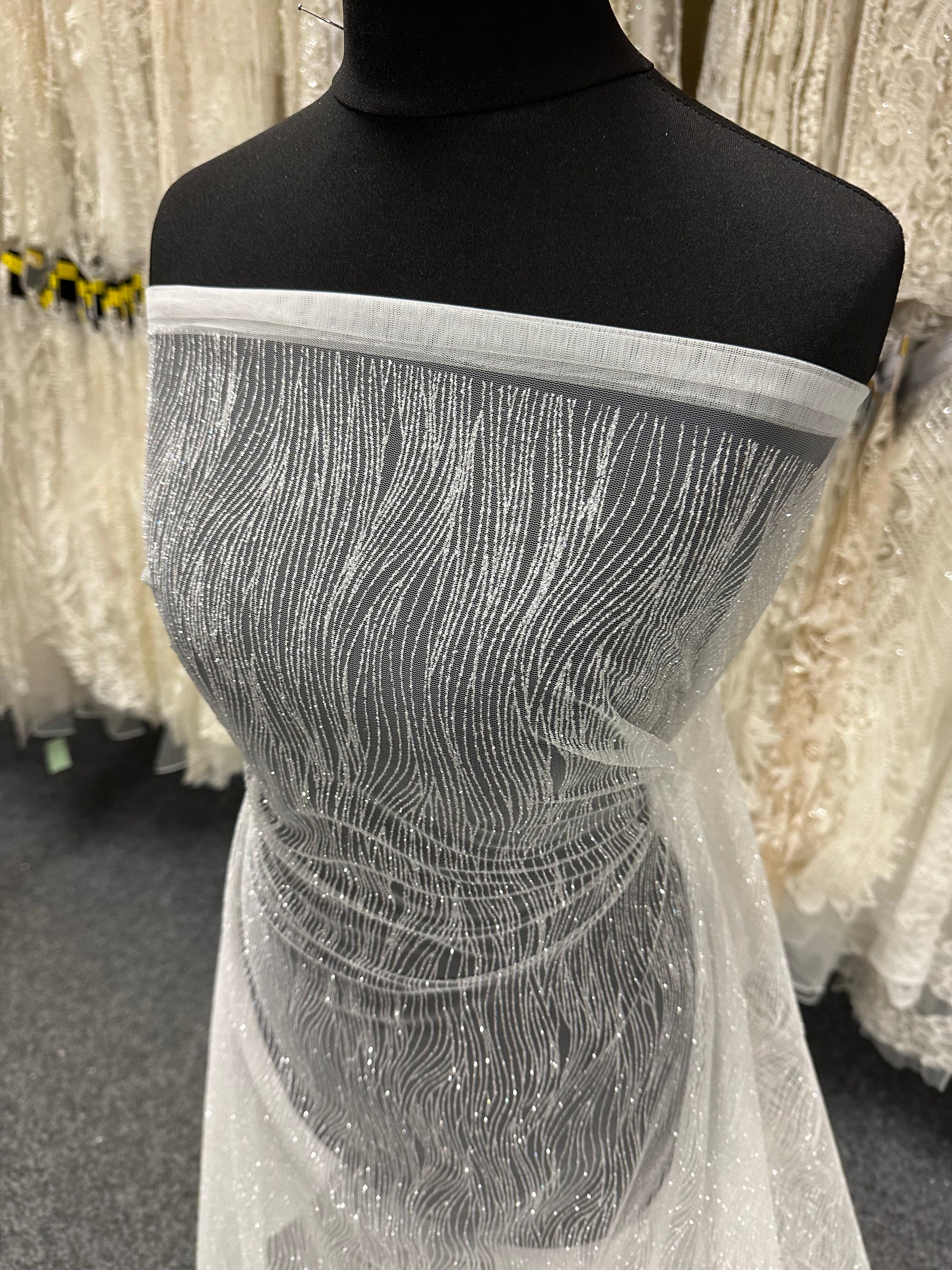 Ivory Glitter Tulle - Rafa