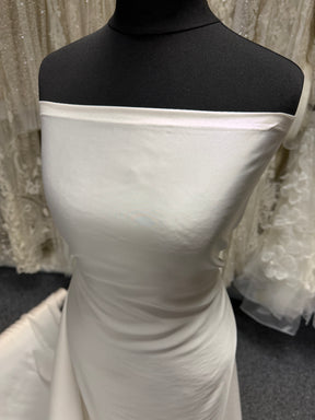 Pale Ivory Polyester Satin - P78