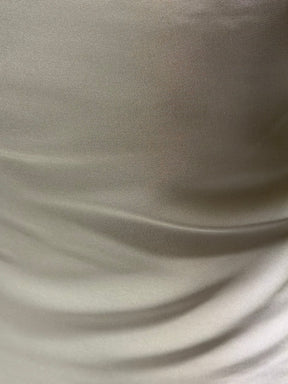Pale Ivory Polyester Satin - P78