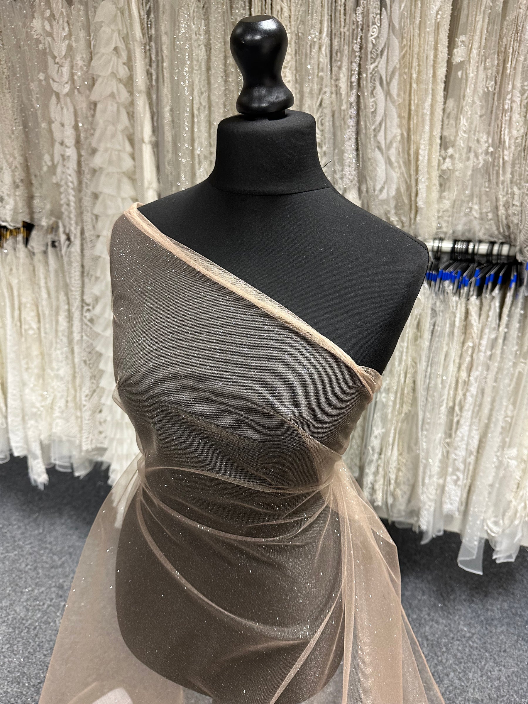 Nude Glitter Tulle - Scalaway