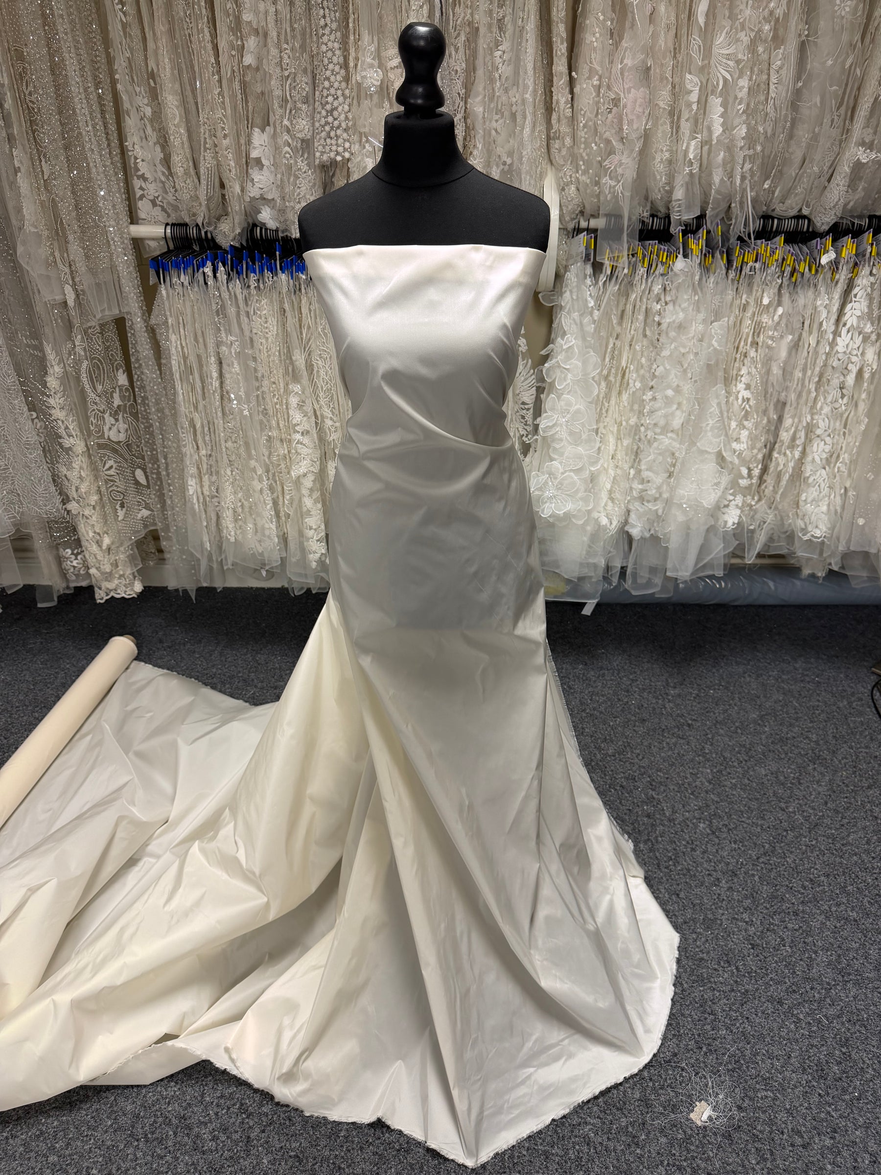 Ivory Polyester Taffeta - Ramsay
