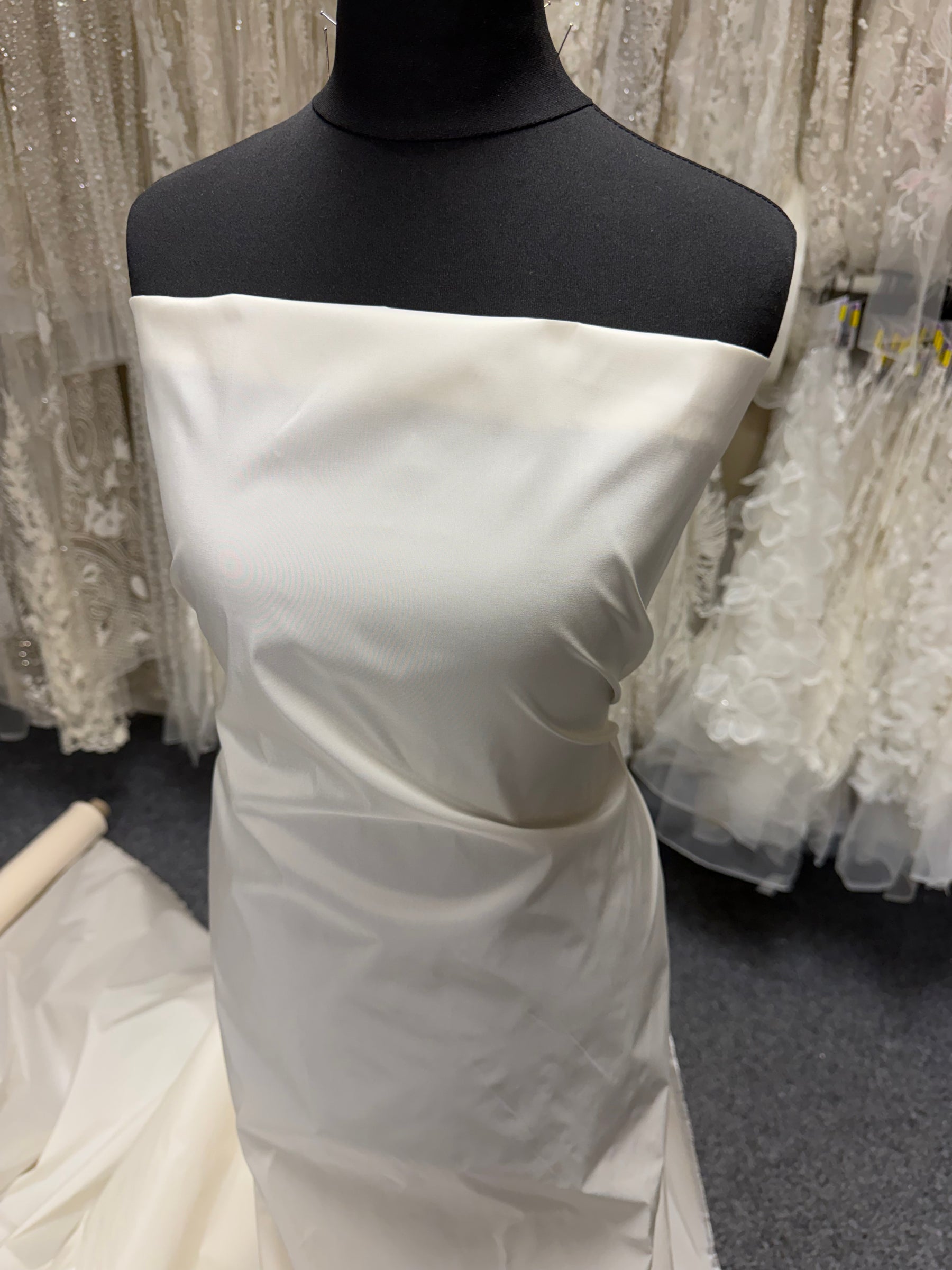 Ivory Polyester Taffeta - Ramsay
