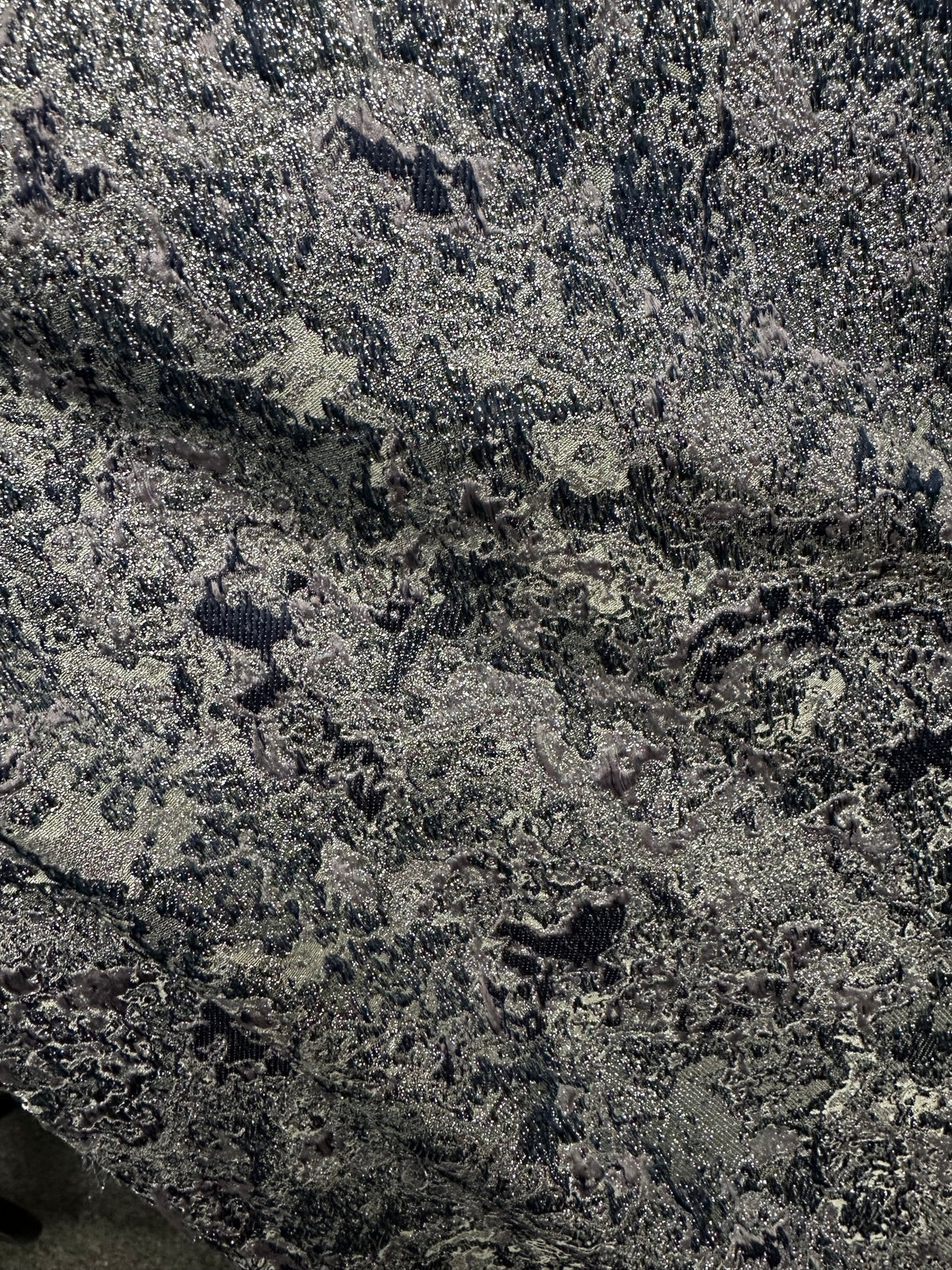 Lavender Textured Lurex Jacquard - Lateral