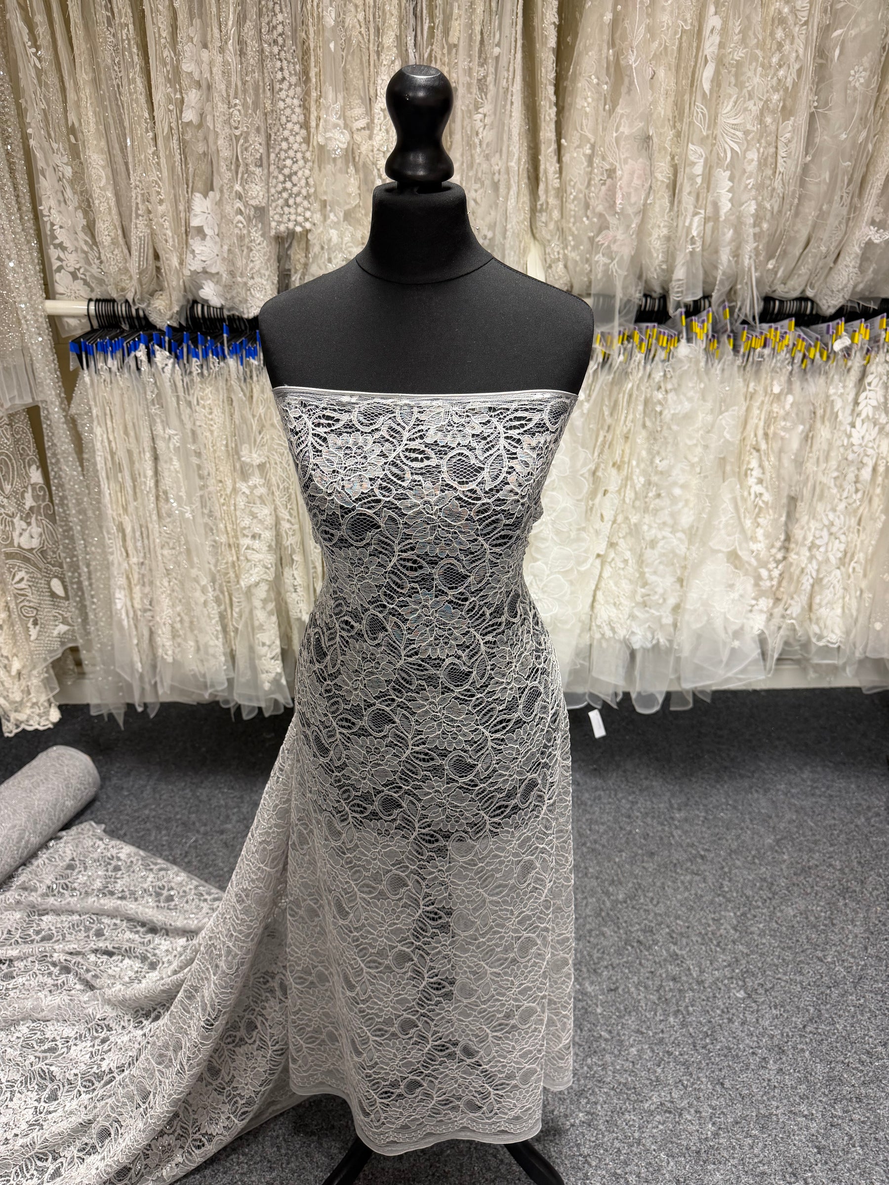 Silver Corded Lace - Mendap