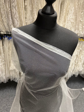 Ivory Glitter Tulle - Scalaway