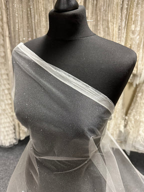 Ivory Glitter Tulle - Scalaway