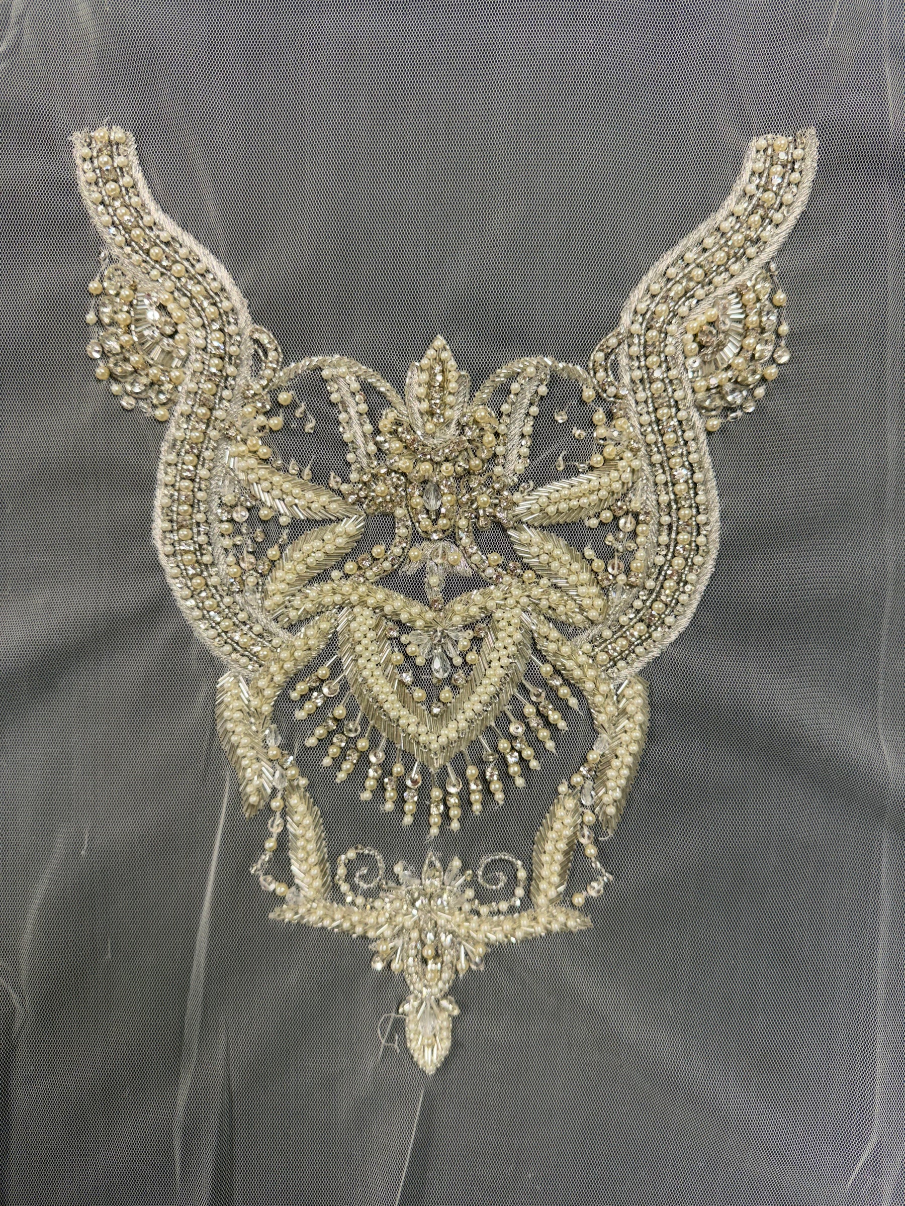 Beaded Embroidery Applique - T706