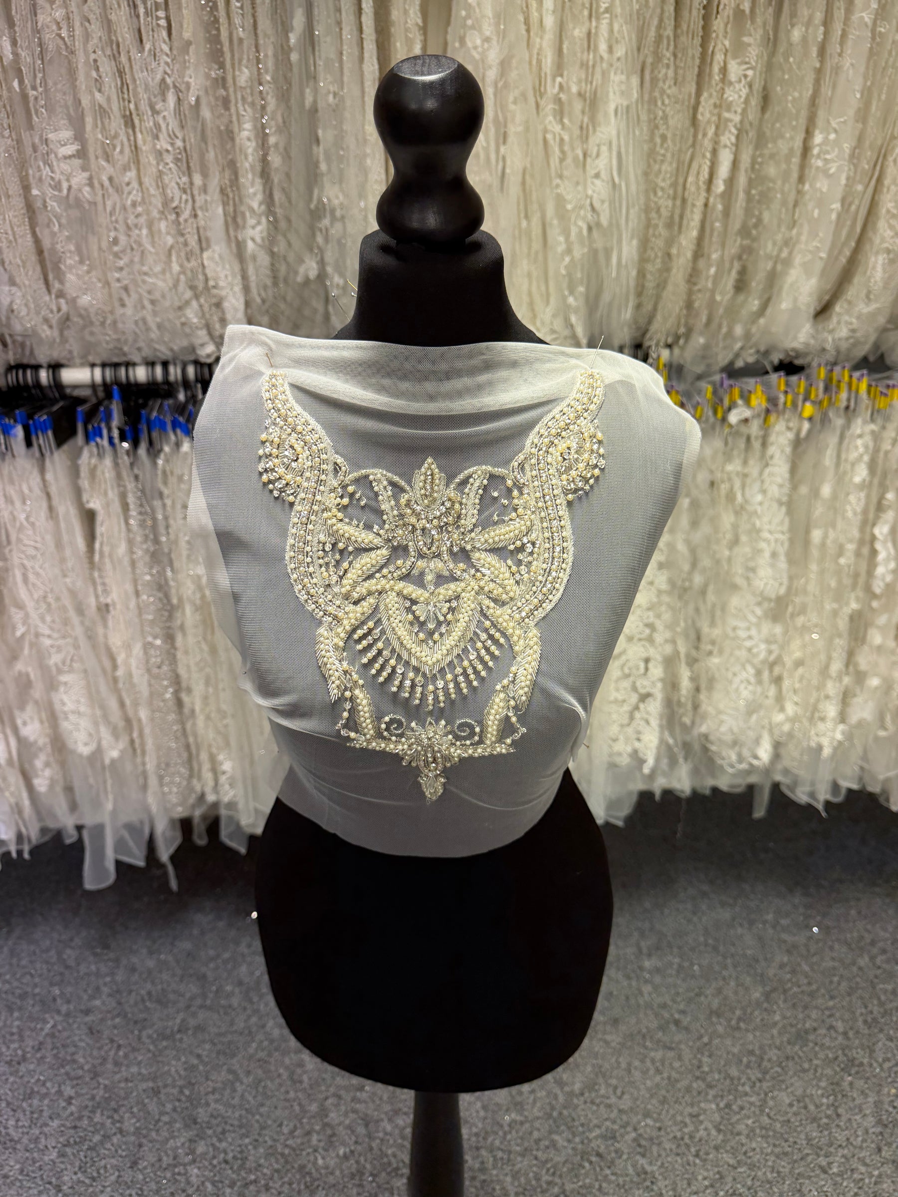 Beaded Embroidery Applique - T706