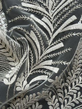 Ivory Sequin Embroidery Lace - EB3025