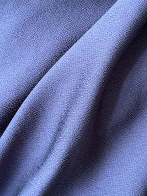 Navy Blue Polyester Crepe - Temple
