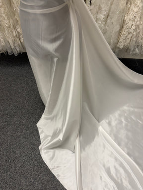 Deluxe Ivory Acetate Satin Fabric - Canter