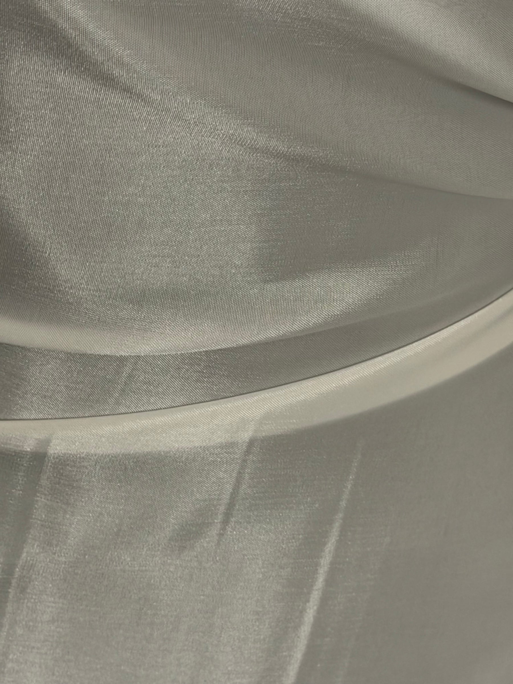 Deluxe Ivory Acetate Satin Fabric - Capri (CF)