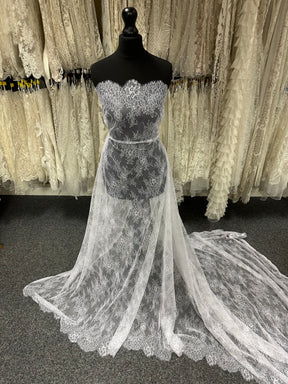 White Raschel Lace - P223