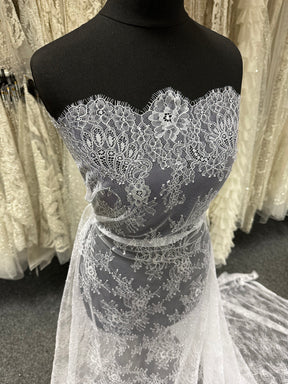White Raschel Lace - P223