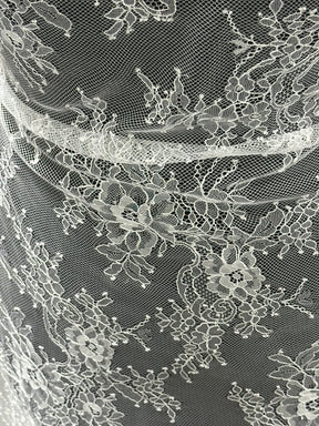 White Raschel Lace - P223