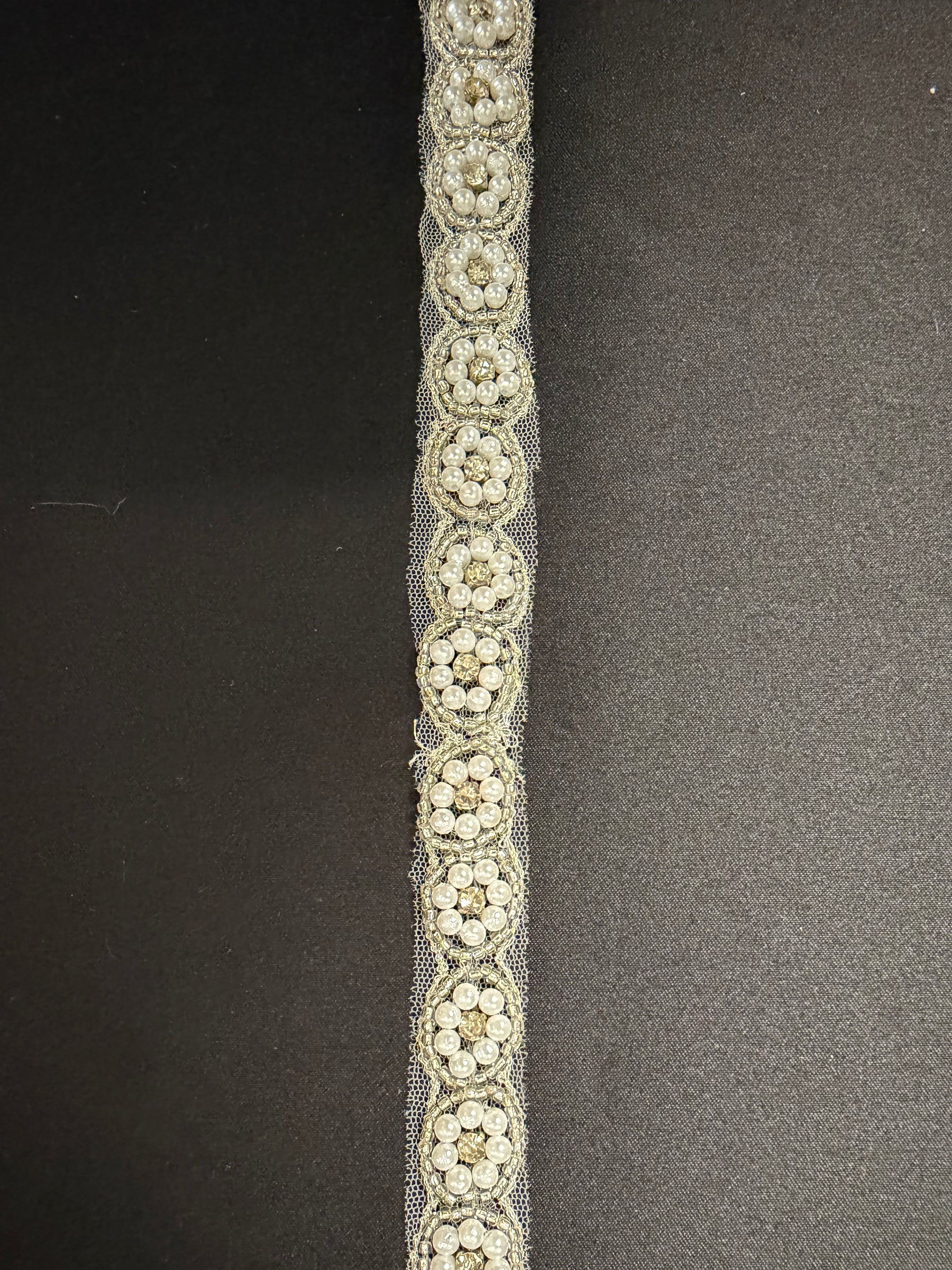 Crystal Beaded Edging - T821