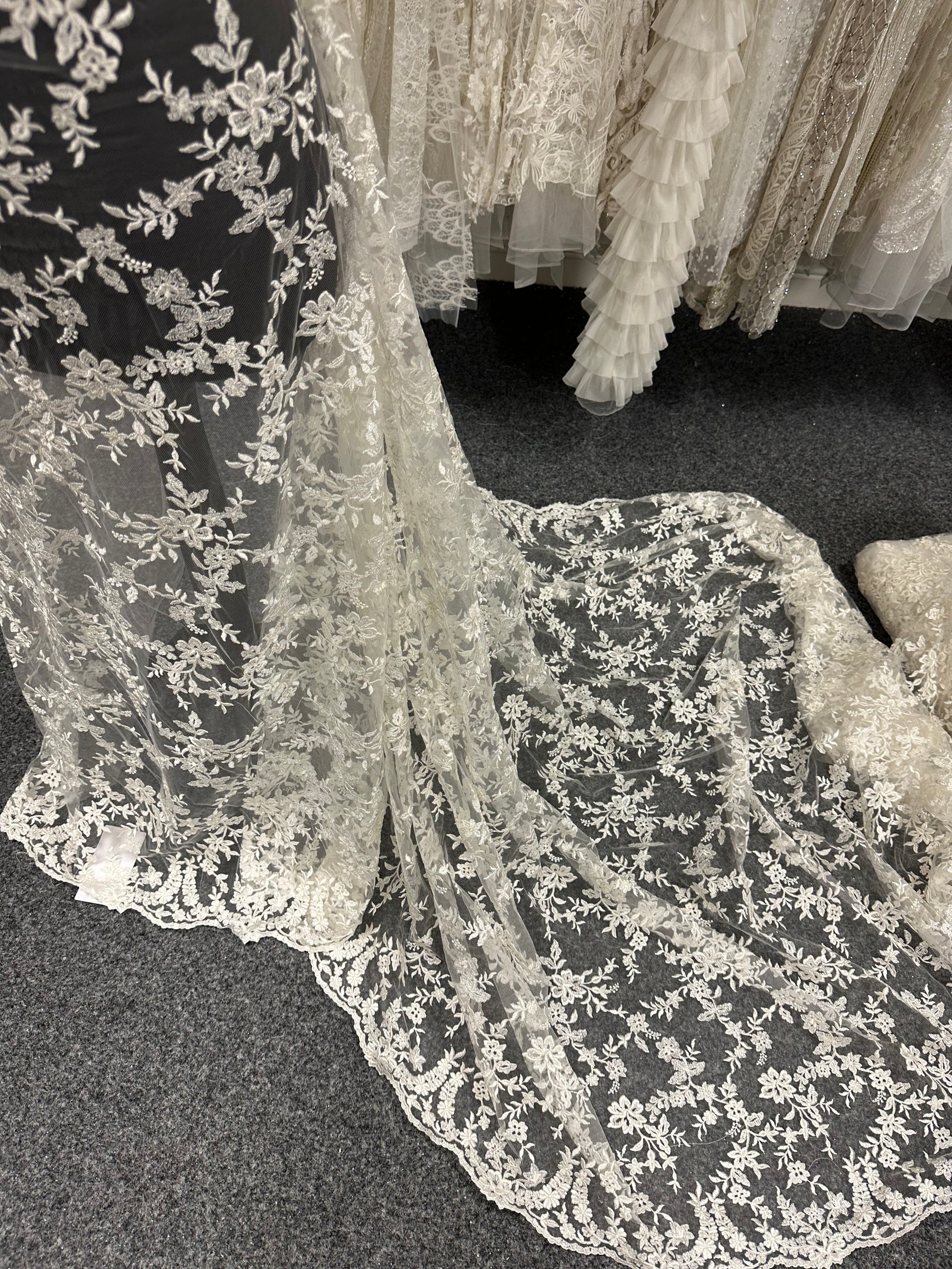 Ivory Embroidered Lace - P651