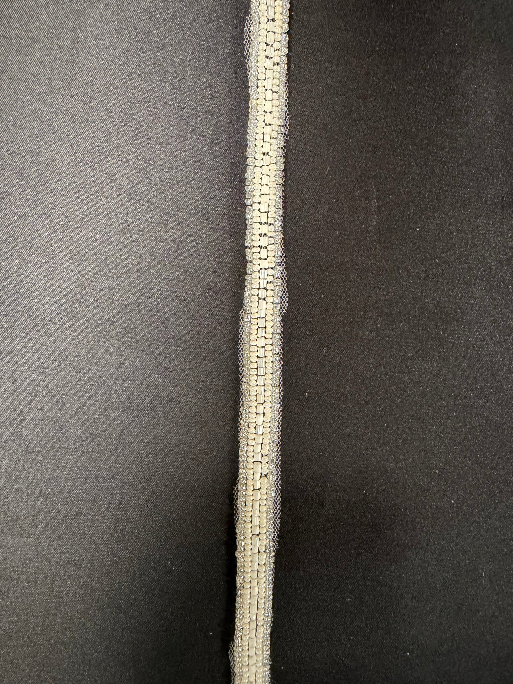 Ivory Beaded Edging - Ivory - EH2017