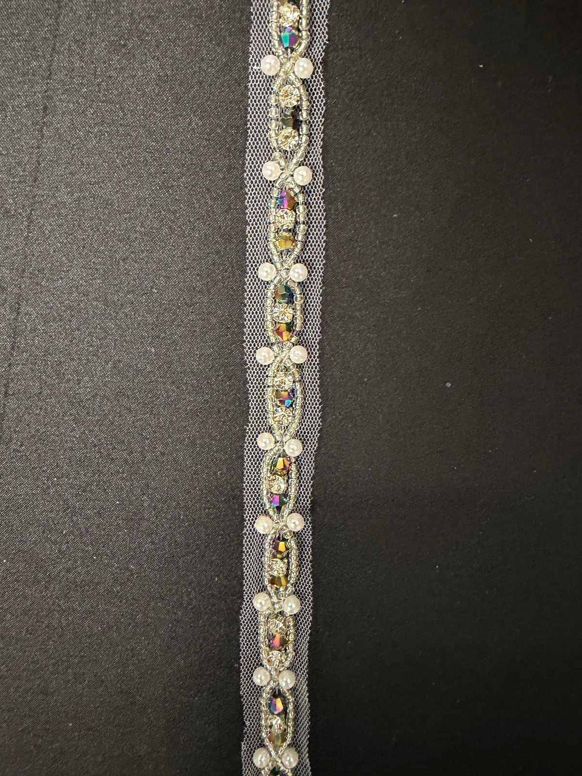 Multi Crystal Beaded Edging - EH1014