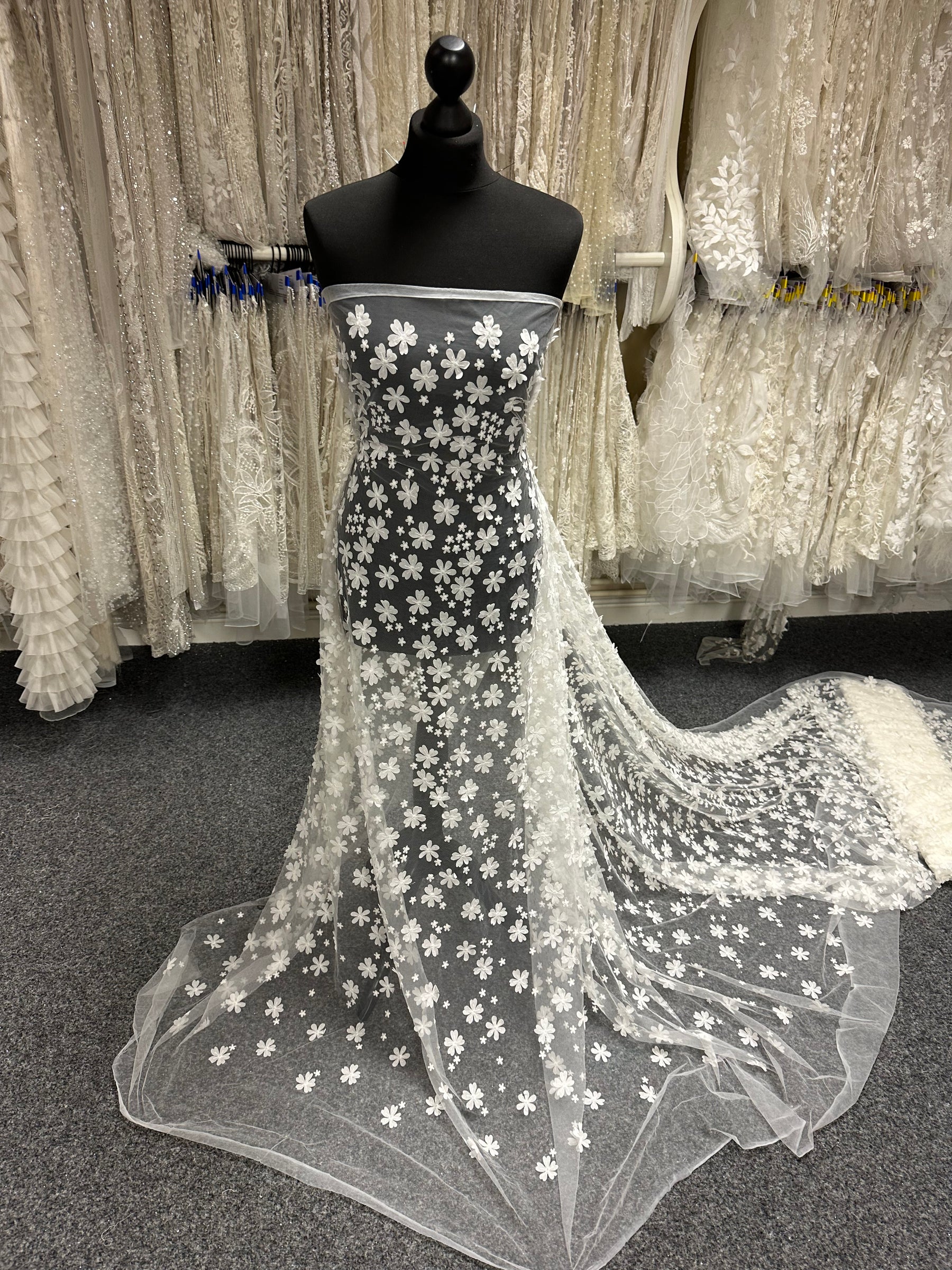 Ivory Embroidered Lace - EB5046