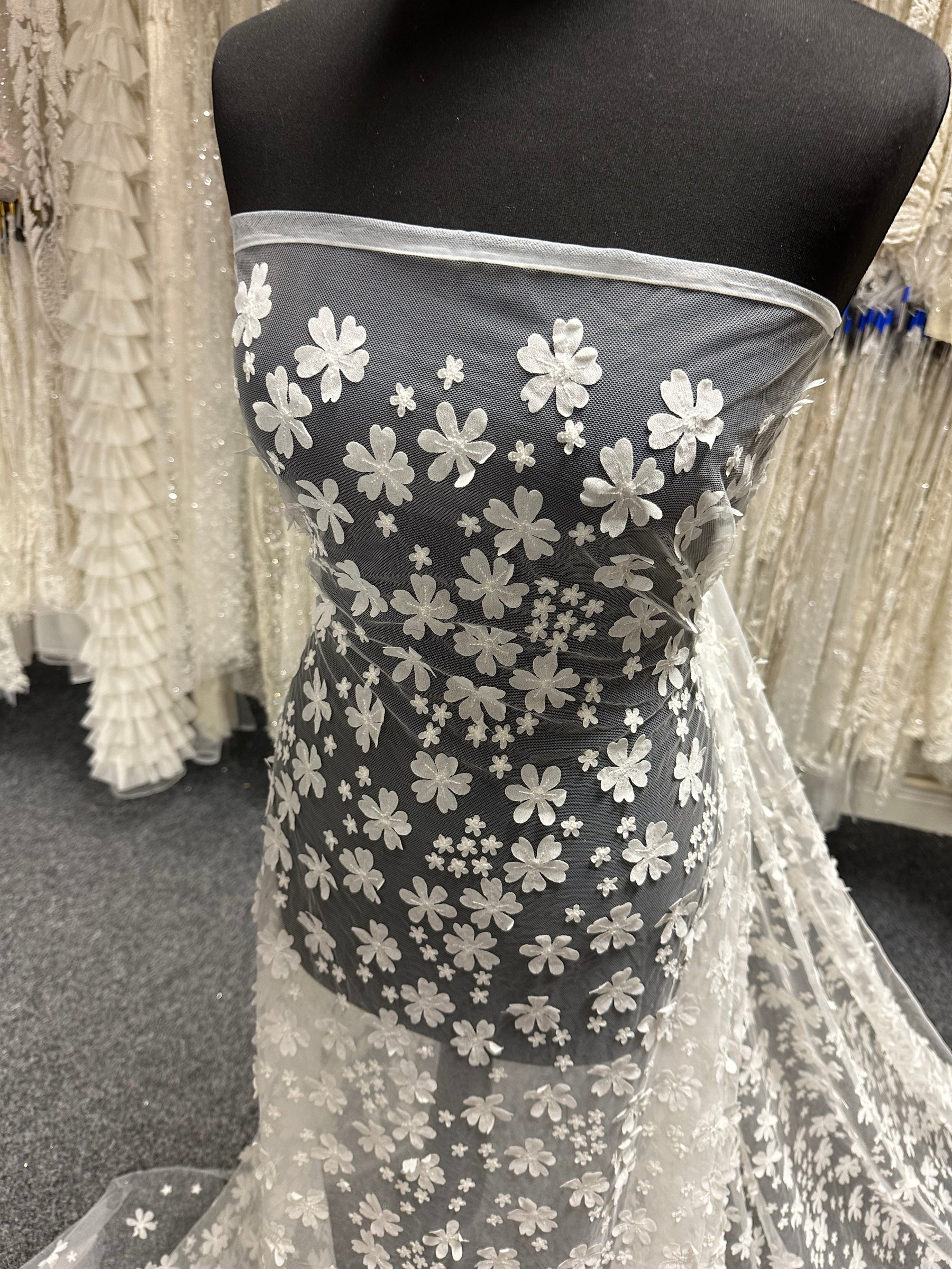 Ivory Embroidered Lace - EB5046