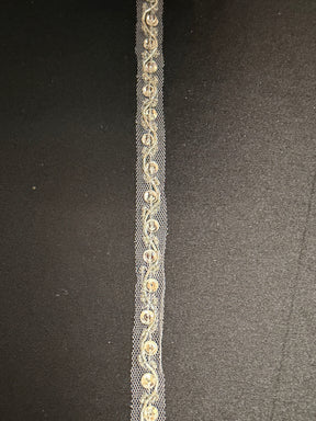 Ivory Crystal Beaded Edging - EH1016
