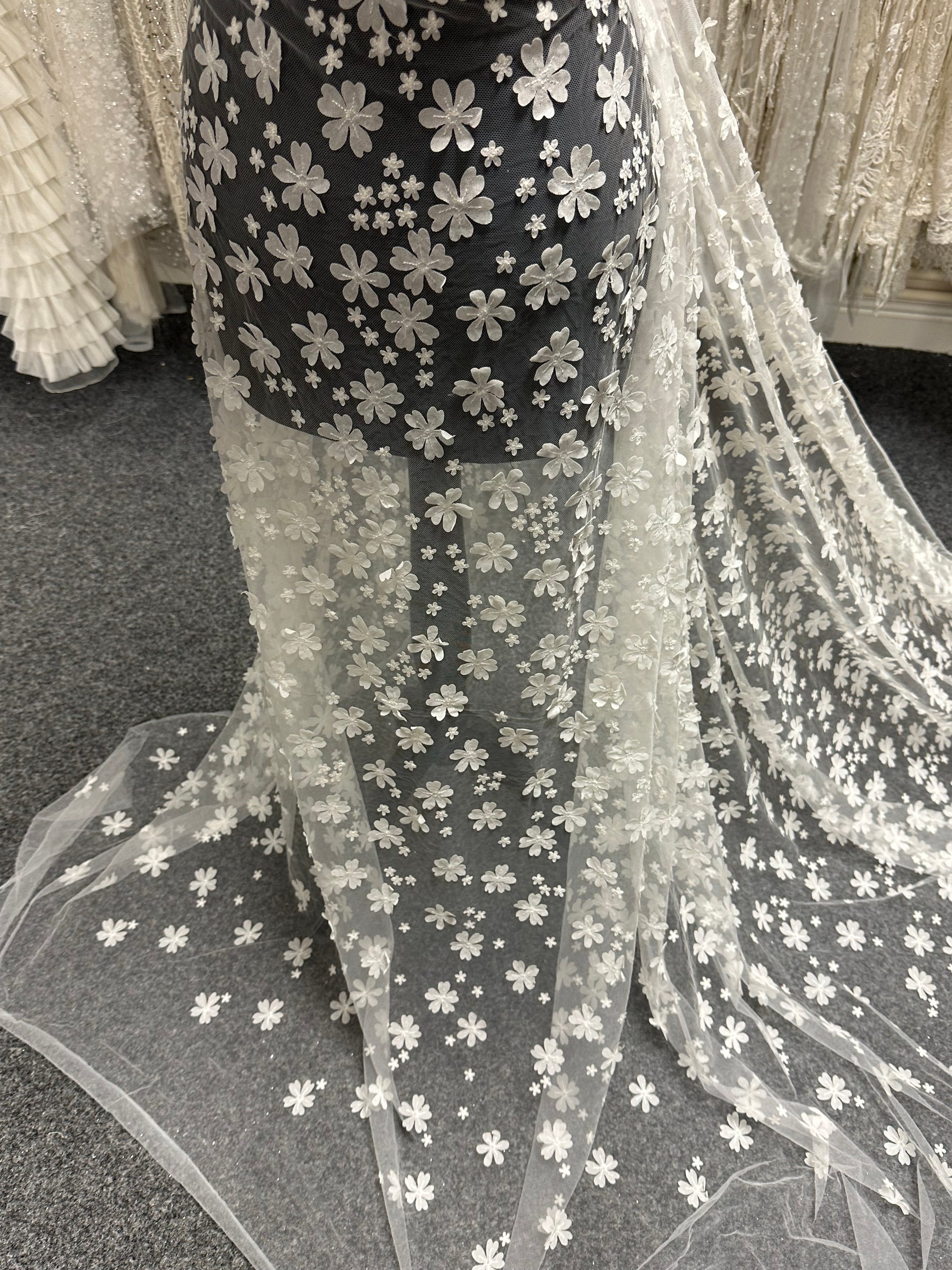 Ivory Embroidered Lace - EB5046
