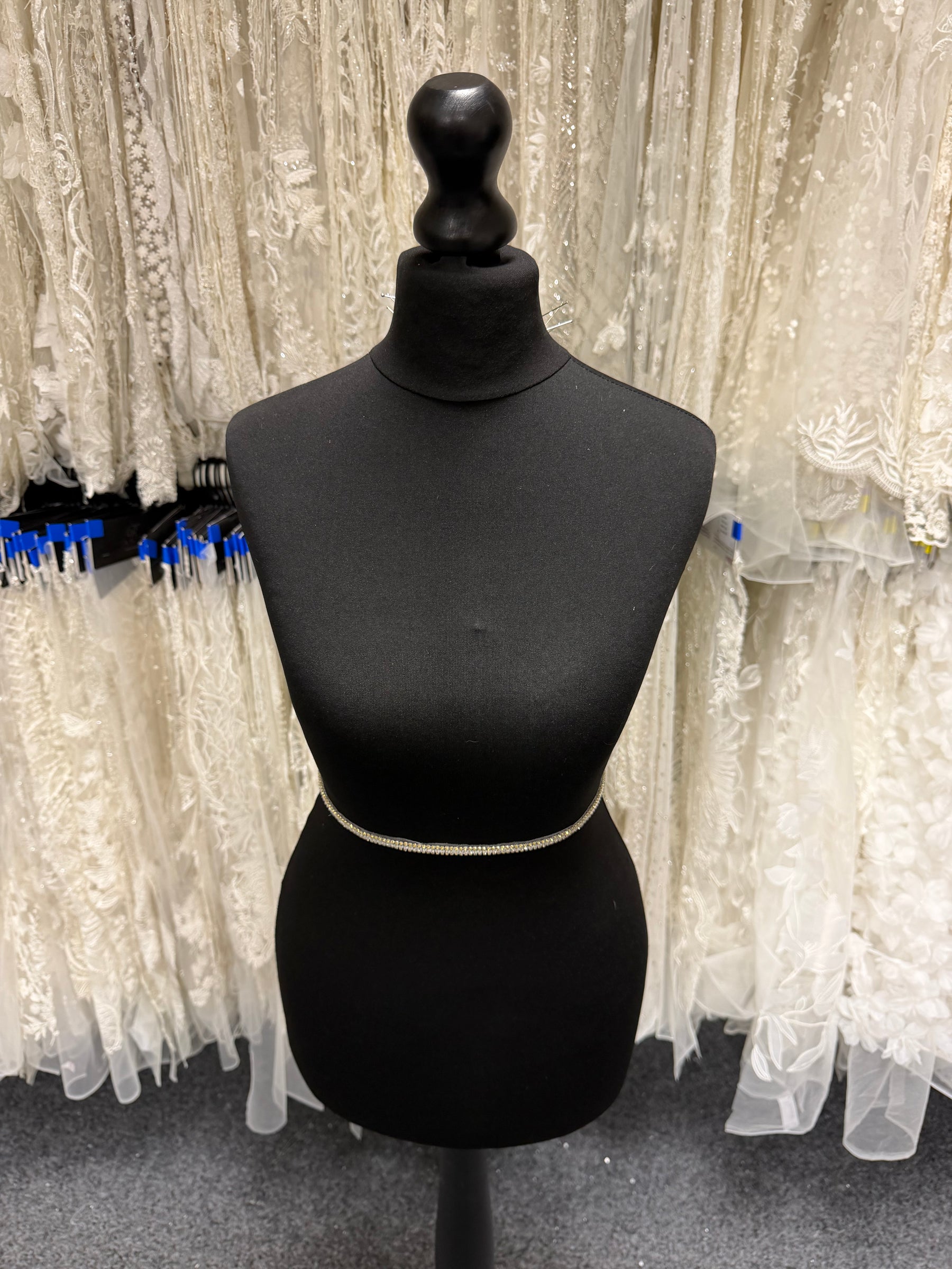Gold Crystal with Clear Beaded Edging - T980