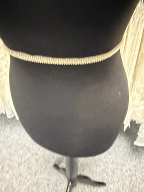 Gold Crystal with Clear Beaded Edging - T980
