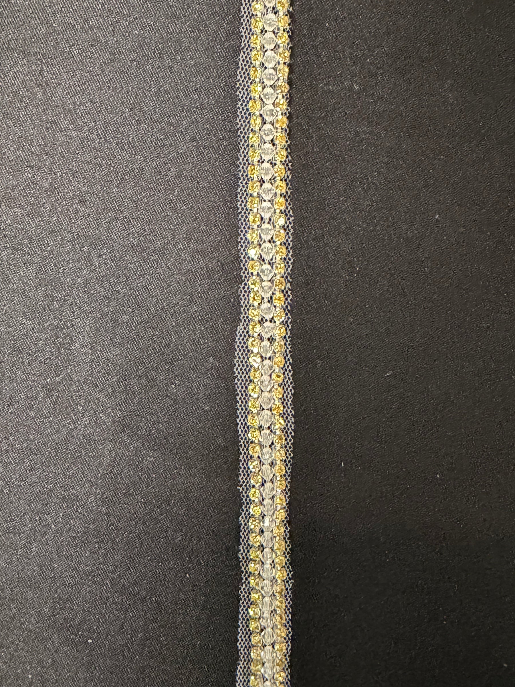 Gold Crystal with Clear Beaded Edging - T980