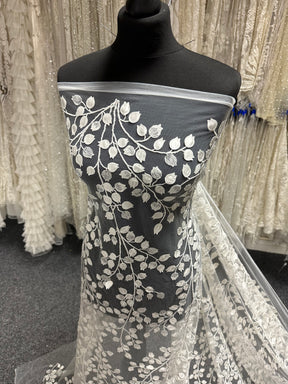 Ivory 3D Embroidered Lace - EB5034