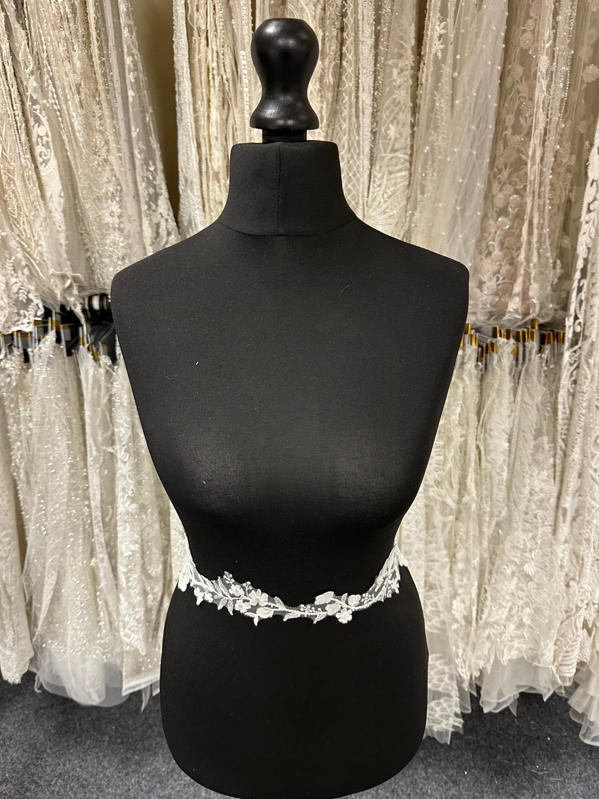 Ivory Beaded Lace Trim - EF2006