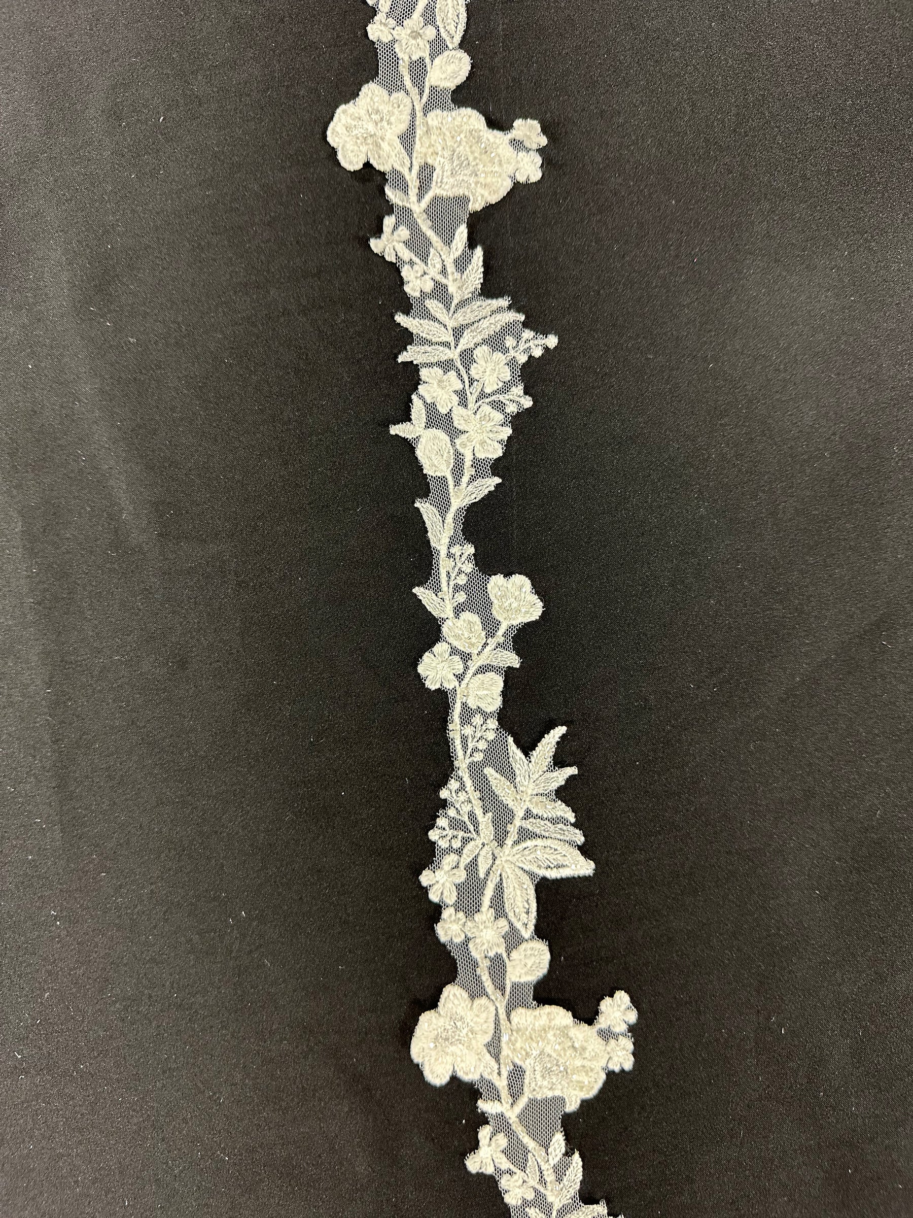 Ivory Beaded Lace Trim - EF2006