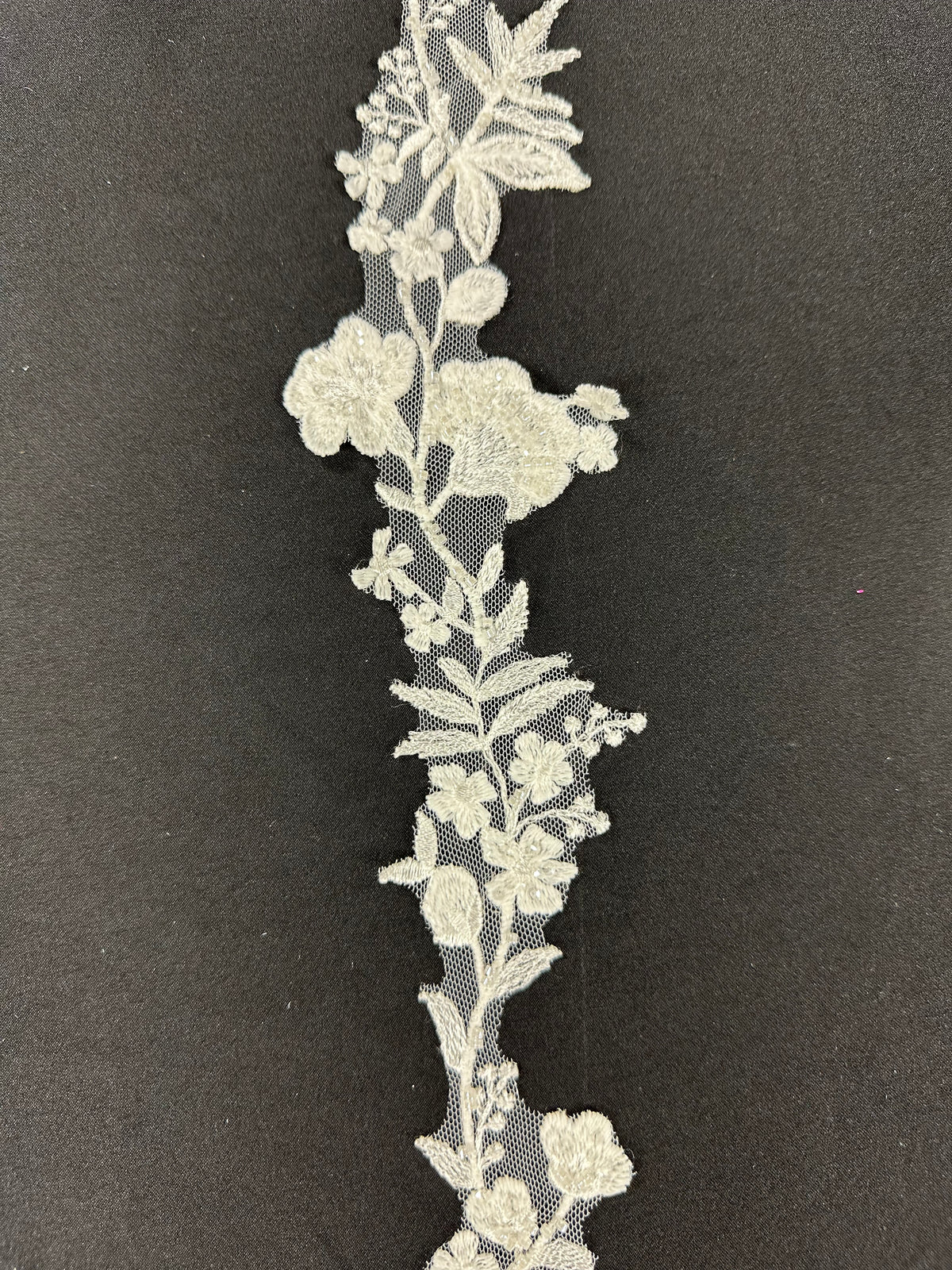 Ivory Beaded Lace Trim - EF2006