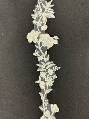 Ivory Beaded Lace Trim - EF2006